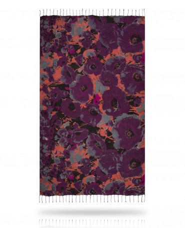 Палантин Женский S23-FLEUR.DU.CIEL/PECHE